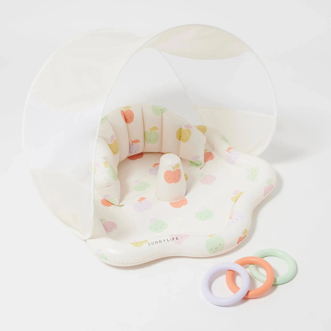 BABY PLAYMAT WITH SHADE APPLE SORBET MULTI BeachLife Concept