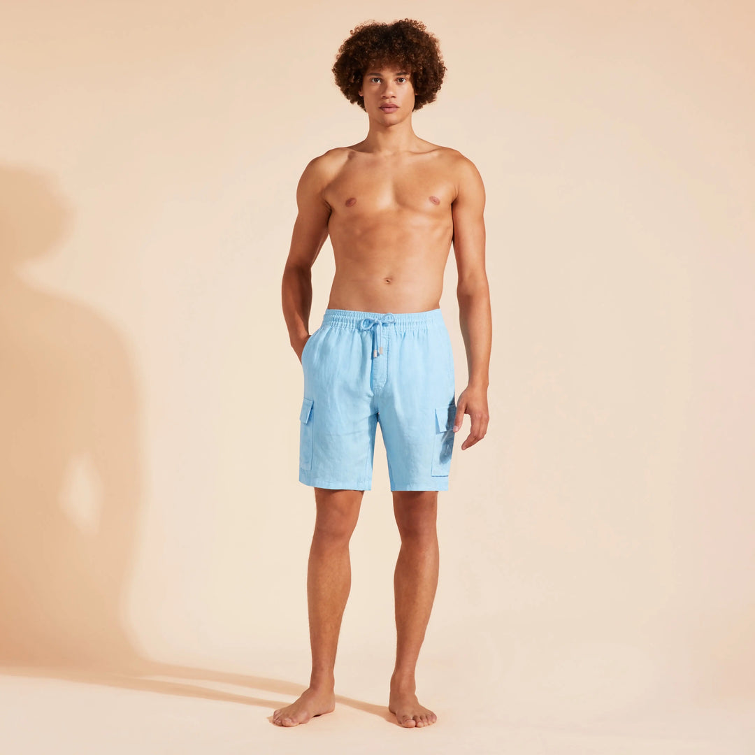 BERMUDA BAIE EN LIN UNI SANTORIN - BeachLife Concept