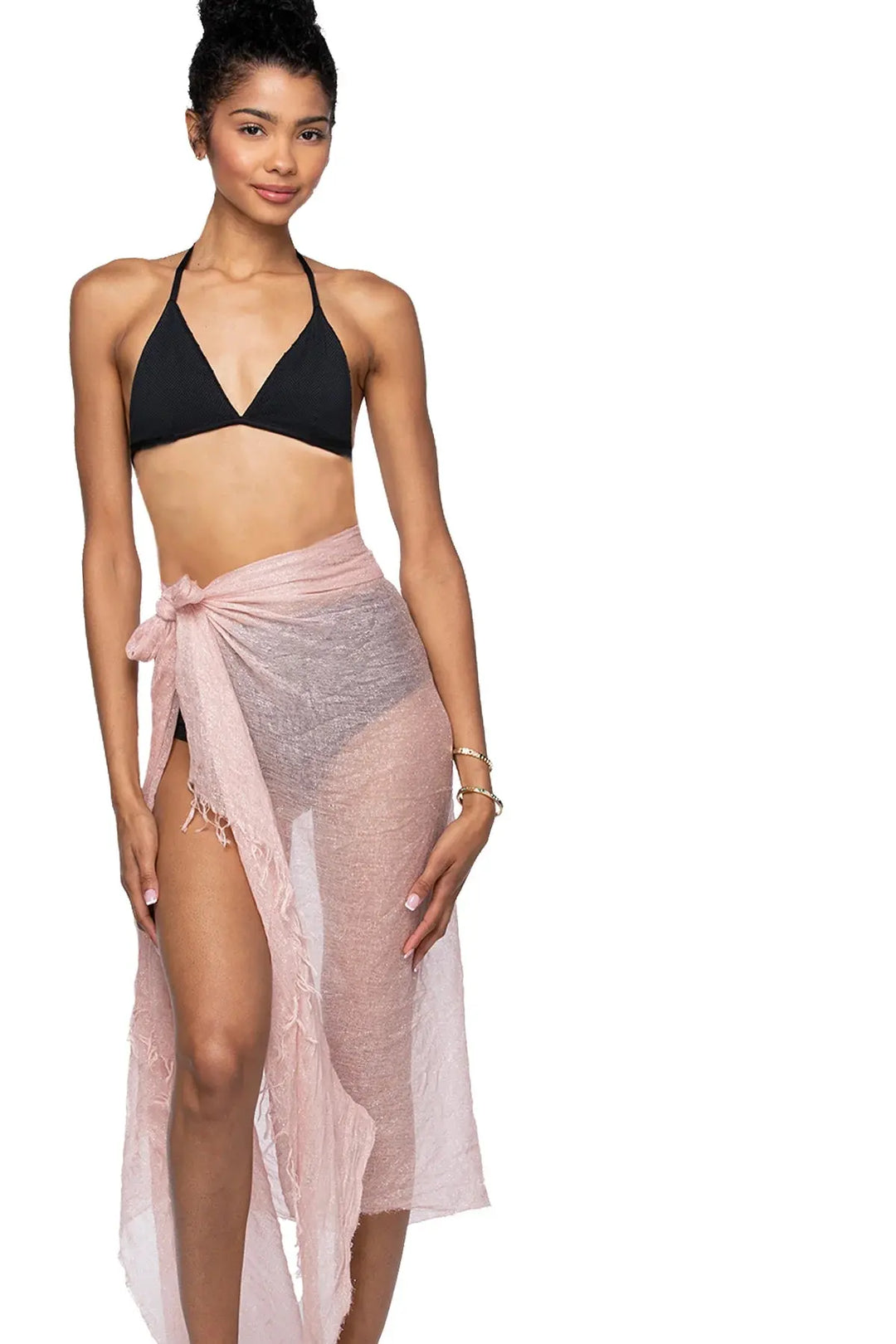 BLUSH SHIMMERY SARONG WRAP BeachLife Concept
