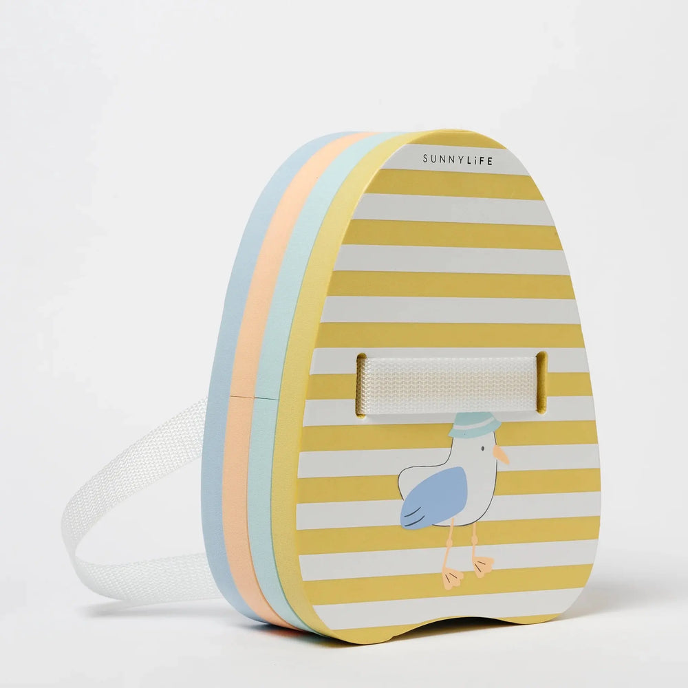 BUBBLE BACK FLOAT SAMMY THE SEAGULL MUSTARD STRIPE - BeachLife Concept