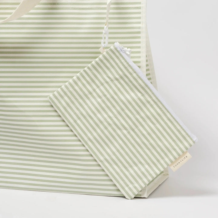 CARRYALL BEACH BAG - LA PALMA SAGE - BeachLife Concept