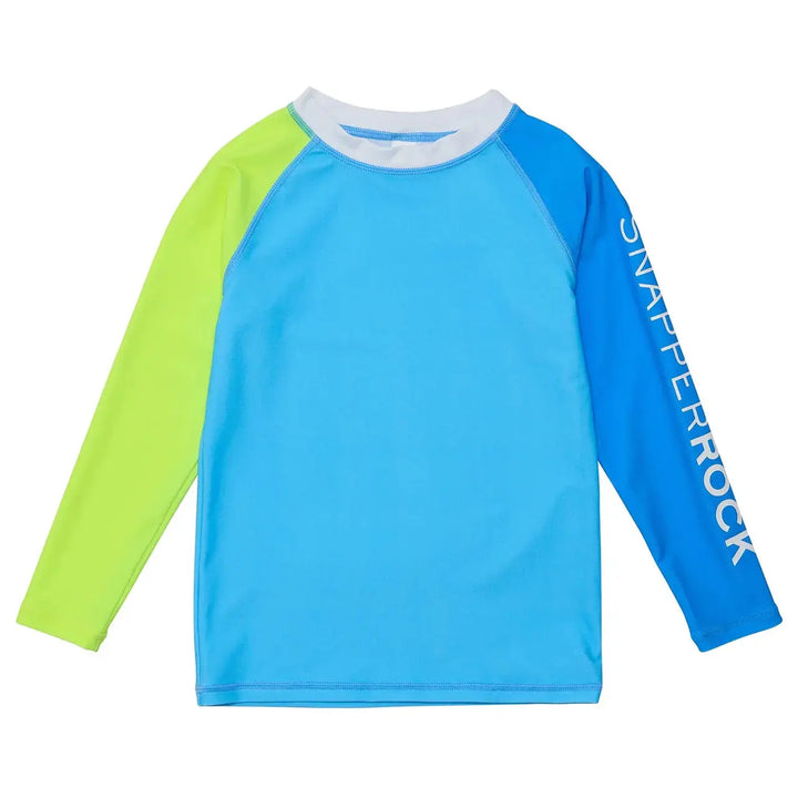 CITRON SPLASH COLORBLOCK LS RASH TOP - BeachLife Concept