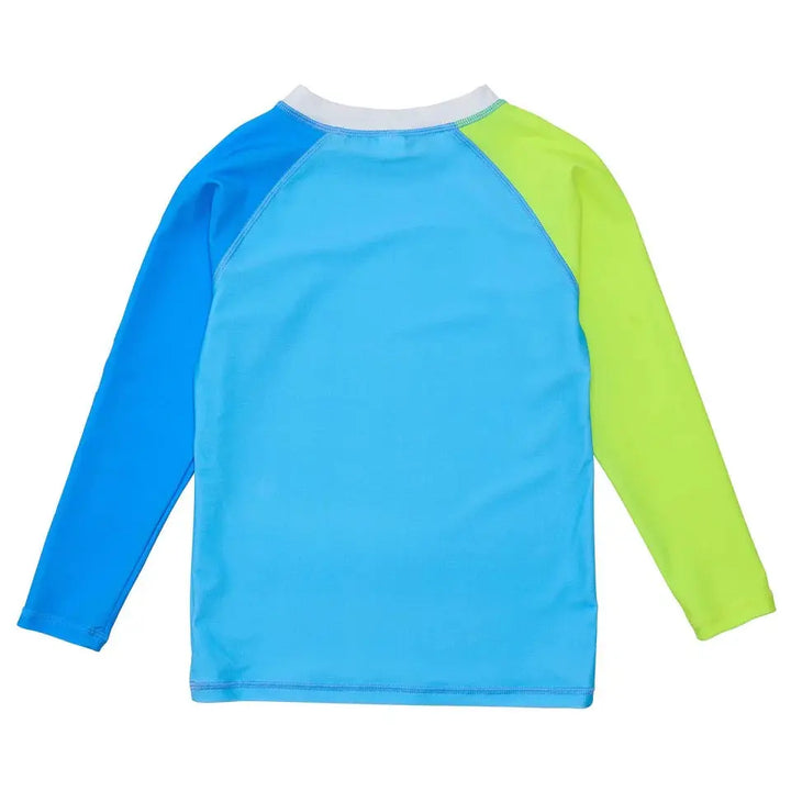 CITRON SPLASH COLORBLOCK LS RASH TOP - BeachLife Concept