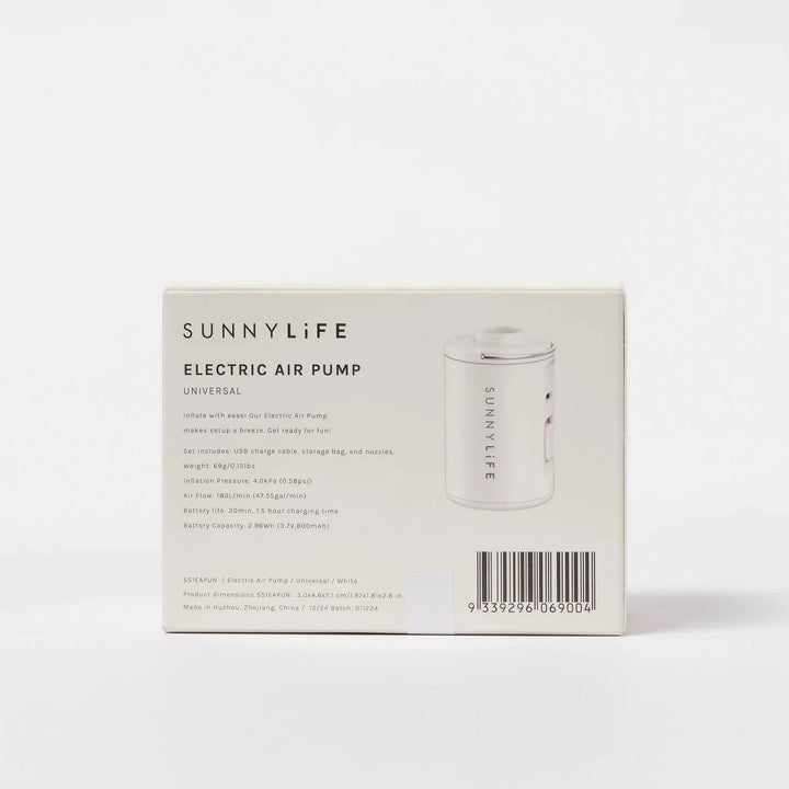 ELECTRIC AIR PUMP UNIVERSAL WHITE - BeachLife Concept