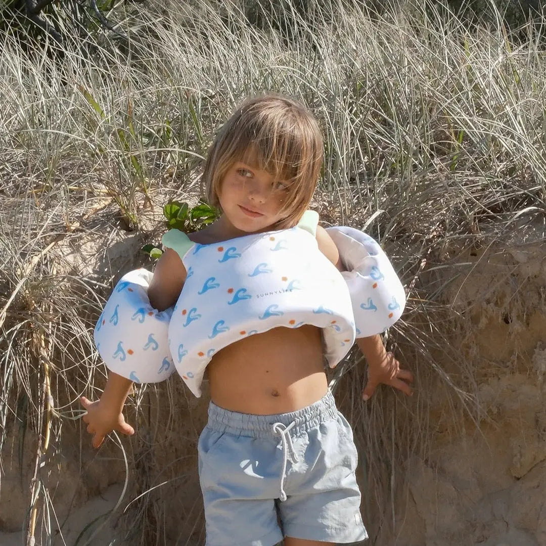 FLOATIE JACKET 3-6 SAMMY THE SEAGULL BLUE WAVE - BeachLife Concept