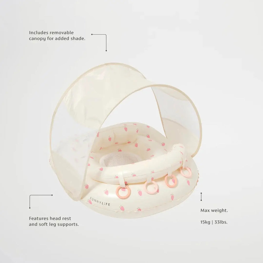 INTERACTIVE BABY FLOAT STRAWBERRY SUNSHINE PINK - BeachLife Concept