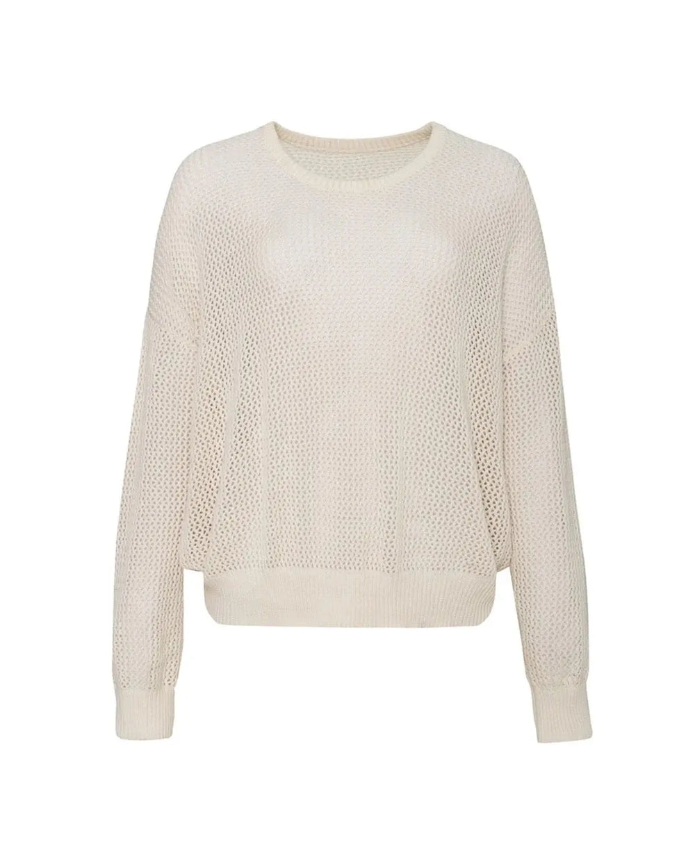 IVORY LOLA KNIT SWEATER - BeachLife Concept