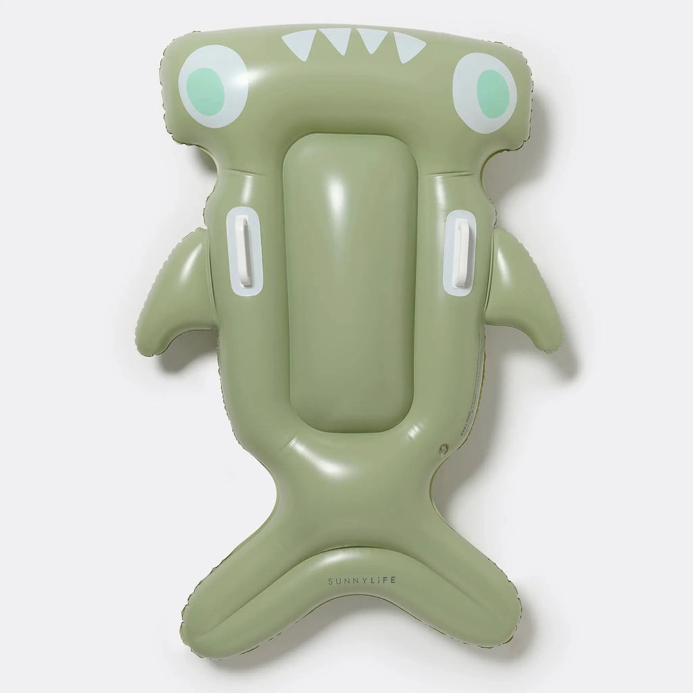 KIDS LIE-ON FLOAT SALTY THE SHARK KHAKI - BeachLife Concept