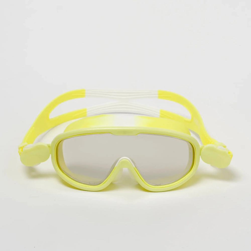 KIDS SWIM MASK SALTY THE SHARK NEON YELLOW - BeachLife Concept