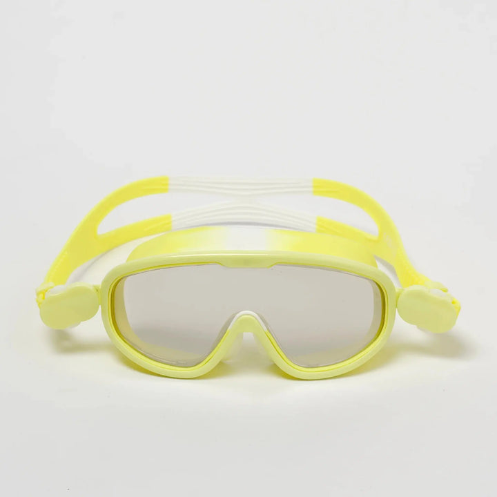 KIDS SWIM MASK SALTY THE SHARK NEON YELLOW - BeachLife Concept