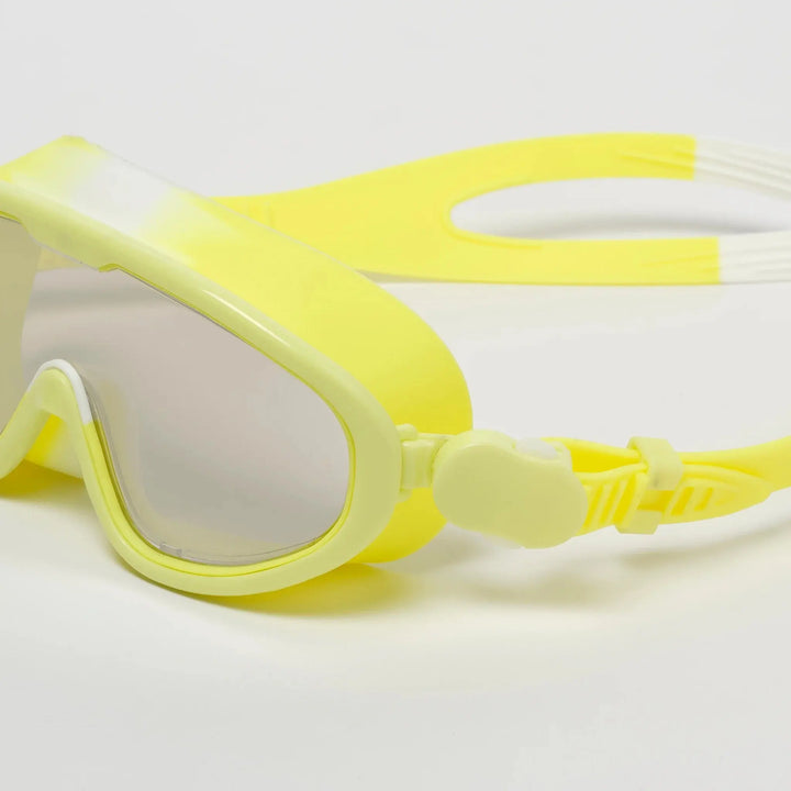 KIDS SWIM MASK SALTY THE SHARK NEON YELLOW - BeachLife Concept