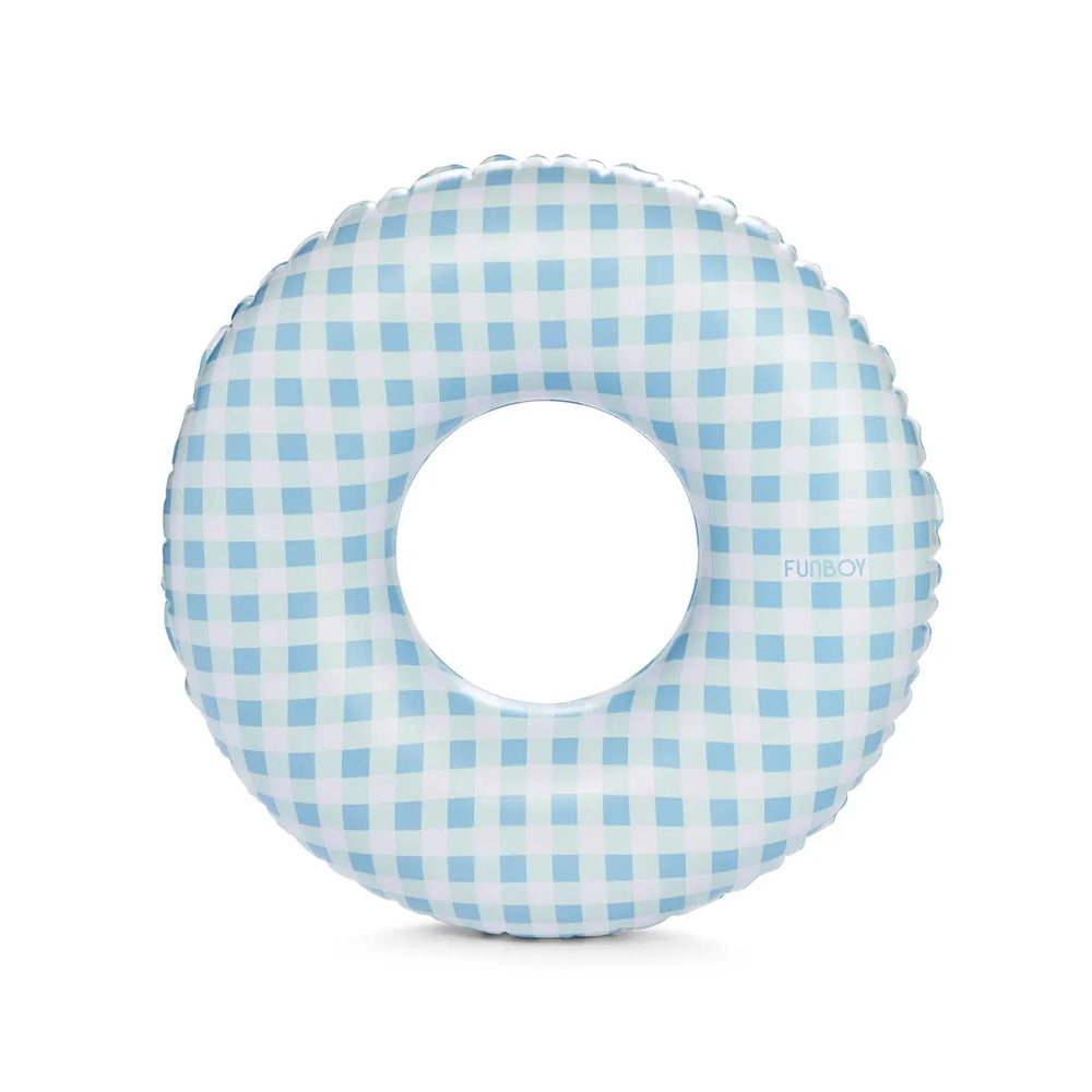KIDS TUBE FLOAT BLUE GINGHAM - BeachLife Concept