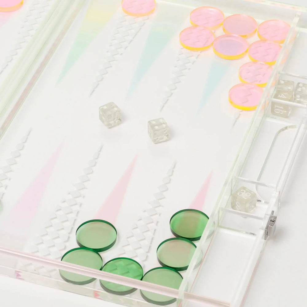 LUCITE BACKGAMMON OMBRE - BeachLife Concept