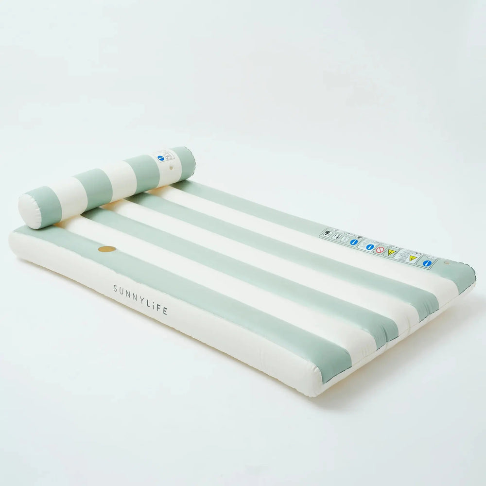 LUXE LILO GREEN STRIPE - BeachLife Concept