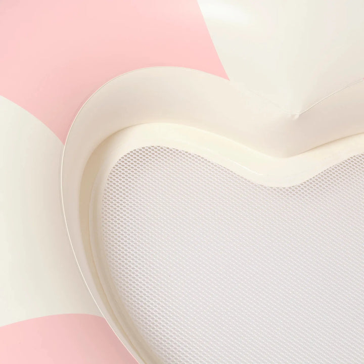 LUXE TUBE POOL RING STOLE MY HEART PINK STRIPE - BeachLife Concept