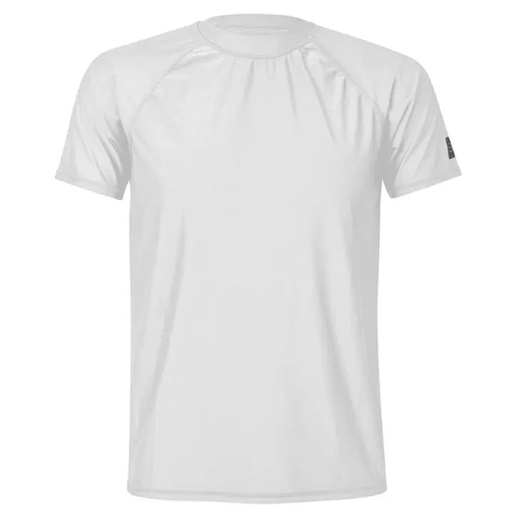MEN'S WHITE SS RASH TOP BeachLife Concept