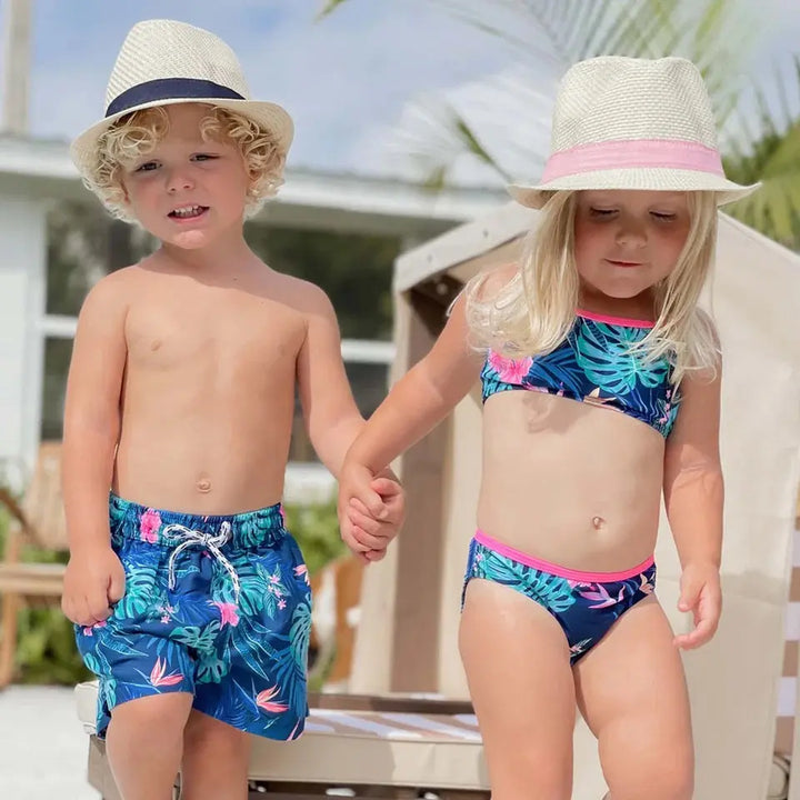 NAVY TRIM FEDORA - BeachLife Concept