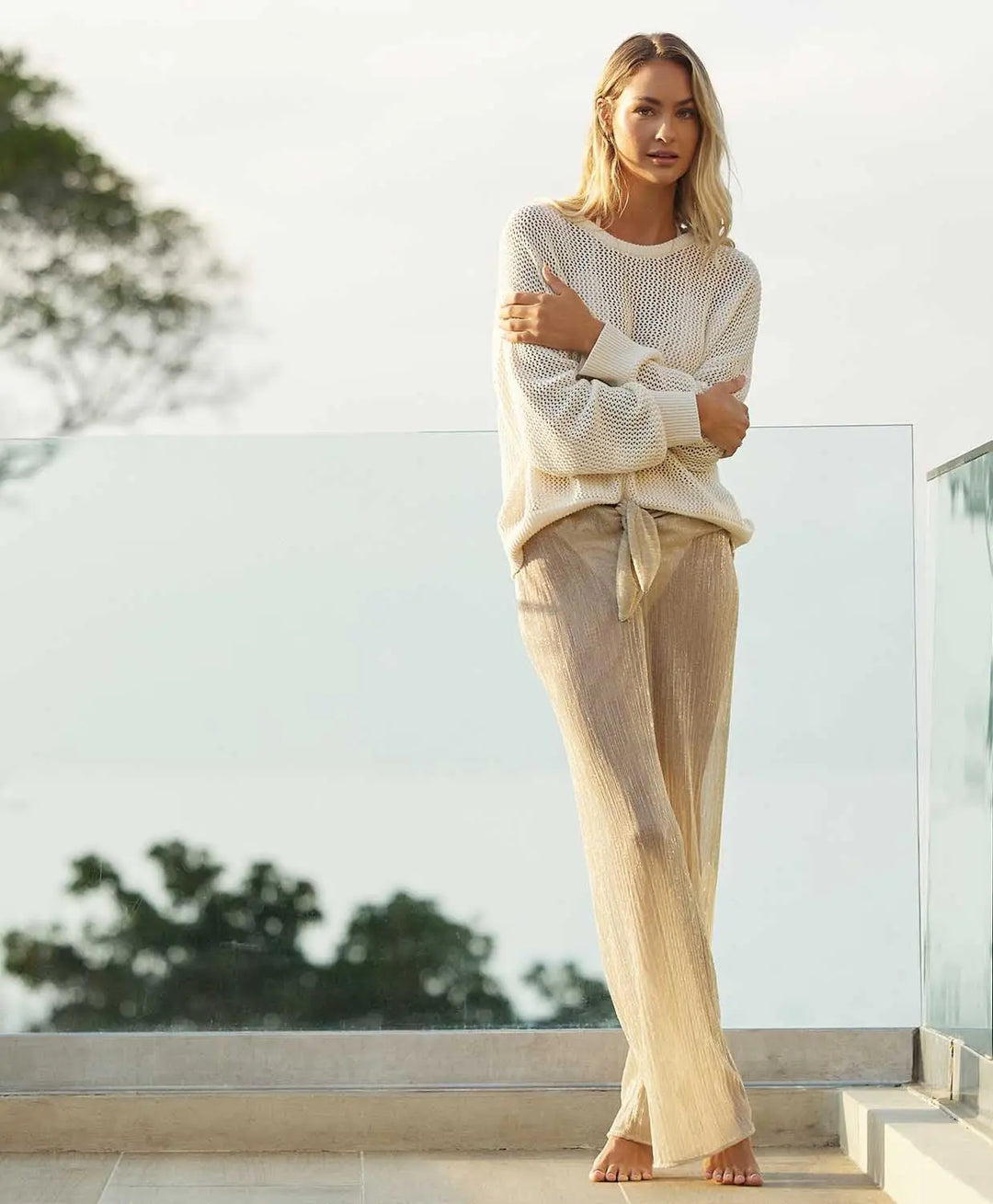 ORO WAVERLY TIE PANT - BeachLife Concept