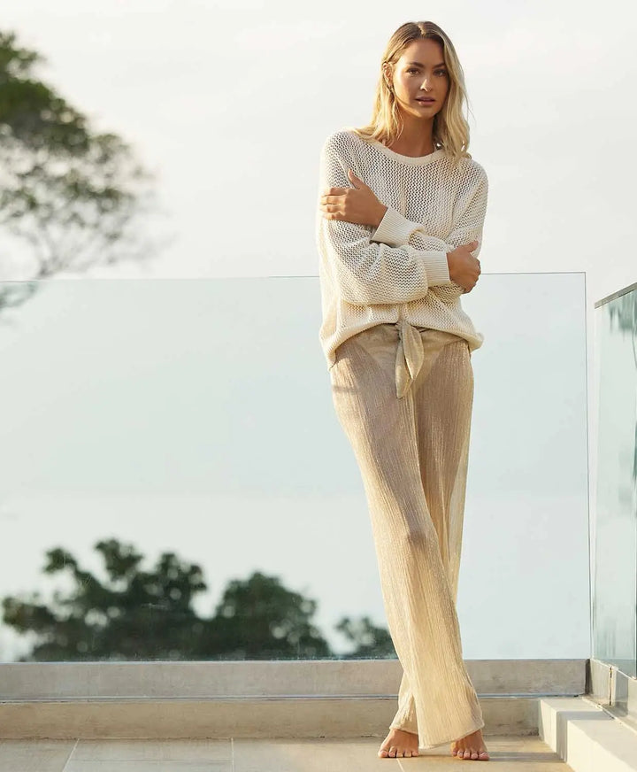 ORO WAVERLY TIE PANT - BeachLife Concept