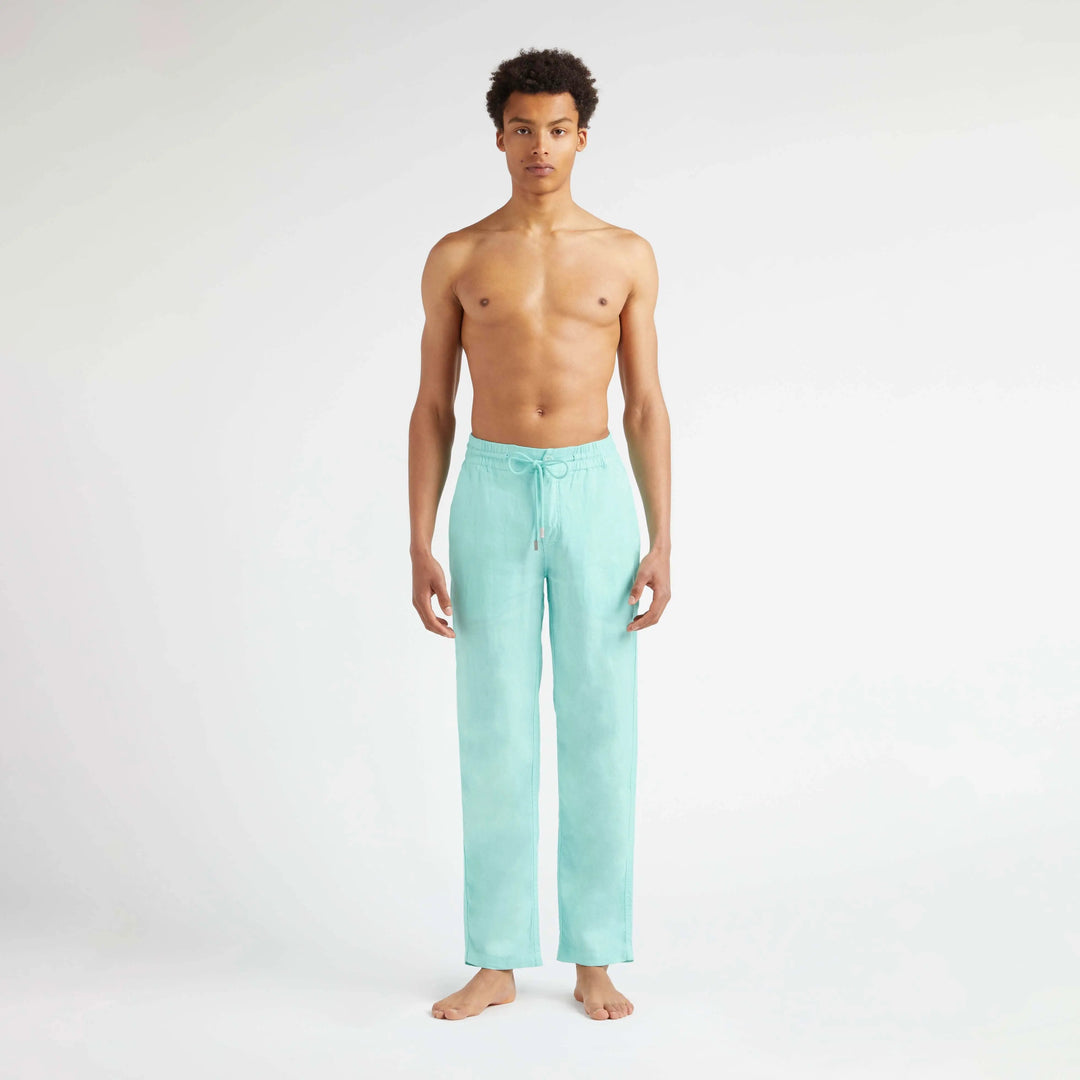 PANTALON EN LIN PARC UNI LAGON - BeachLife Concept
