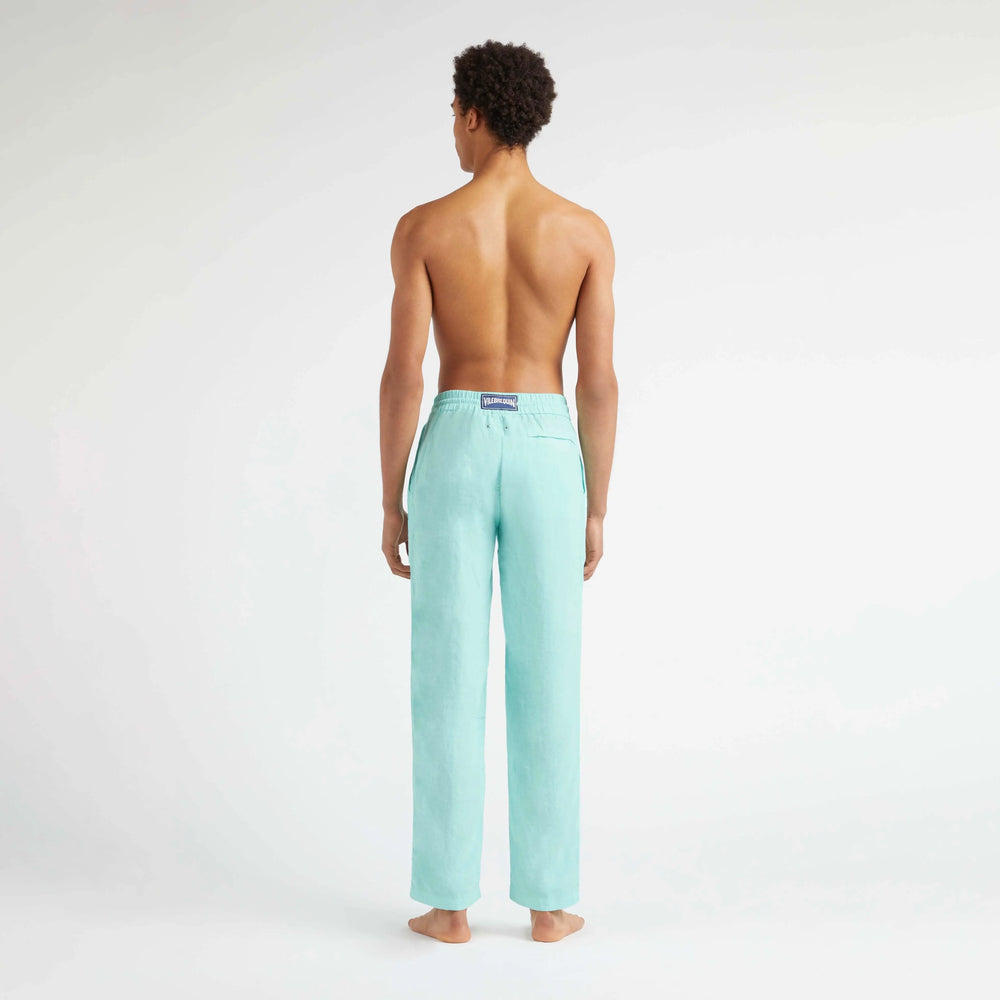 PANTALON EN LIN PARC UNI LAGON - BeachLife Concept