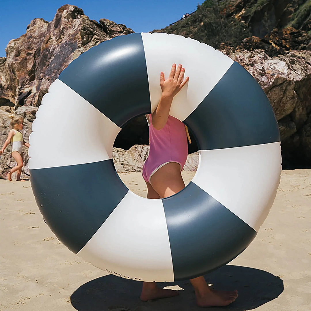 POOL RING BLACK STRIPE - BeachLife Concept