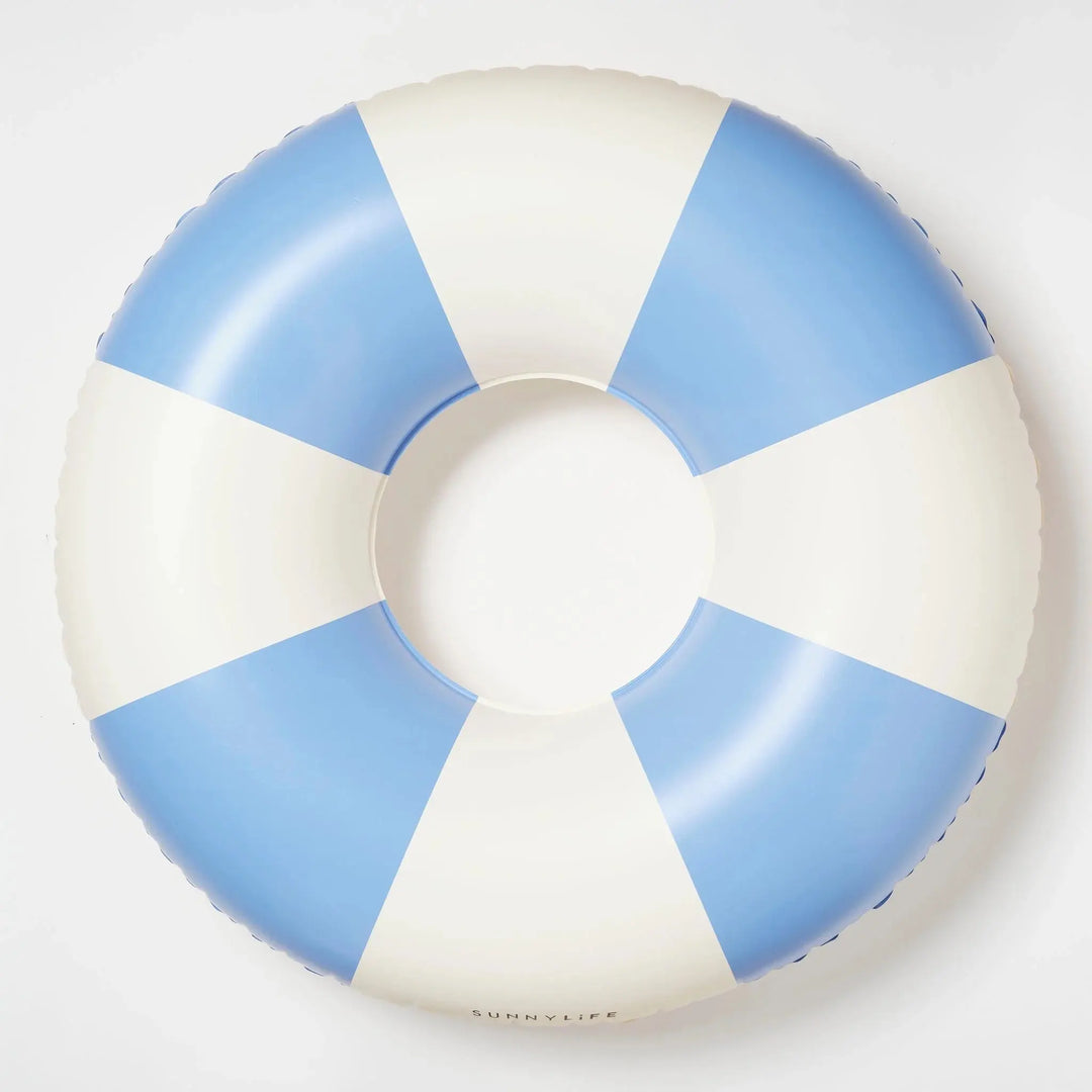 POOL RING BLUE STRIPE - BeachLife Concept