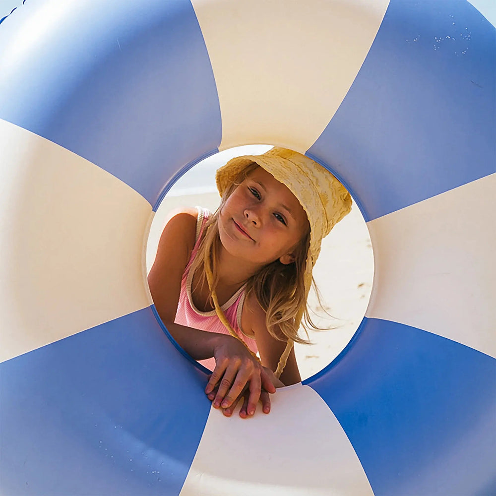 POOL RING BLUE STRIPE - BeachLife Concept