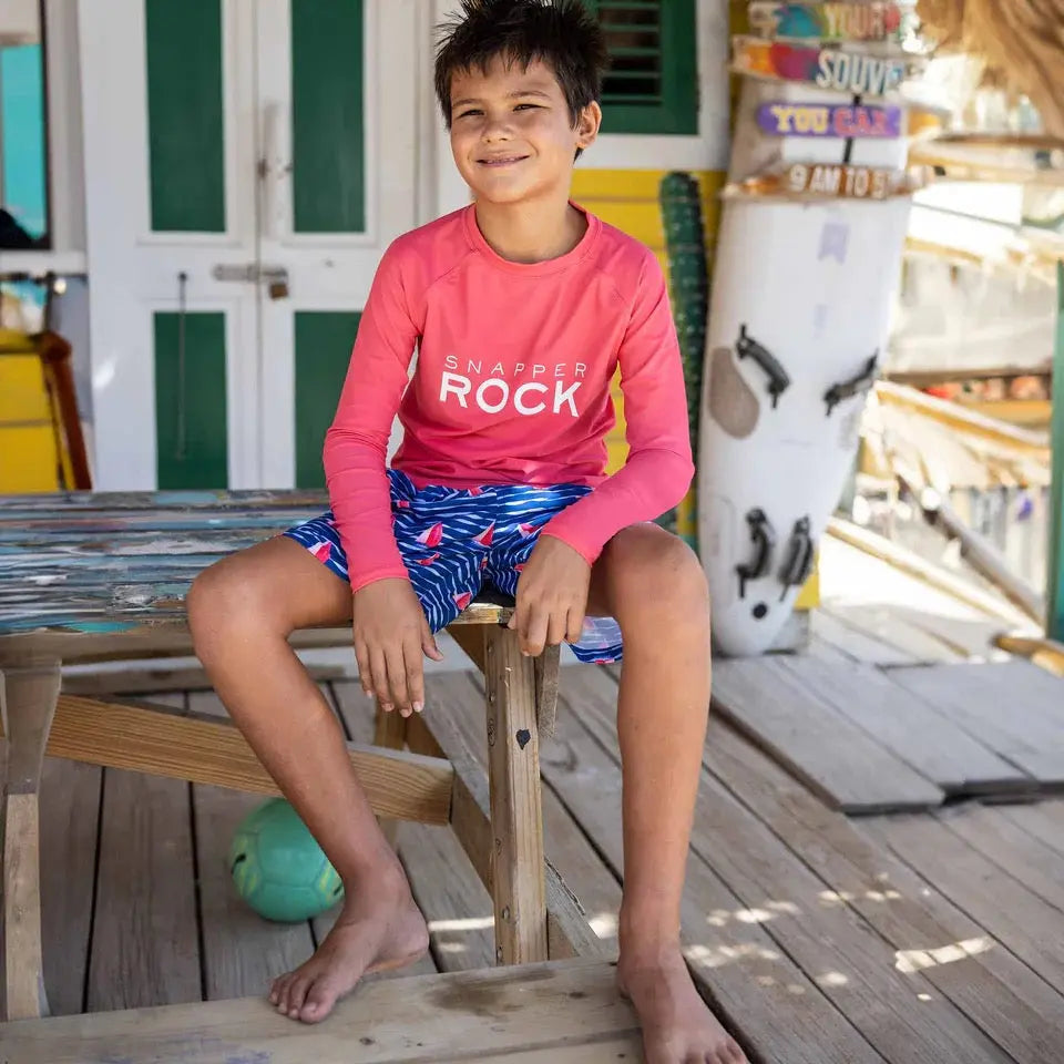 ROCKING RED LS RASH TOP - BeachLife Concept