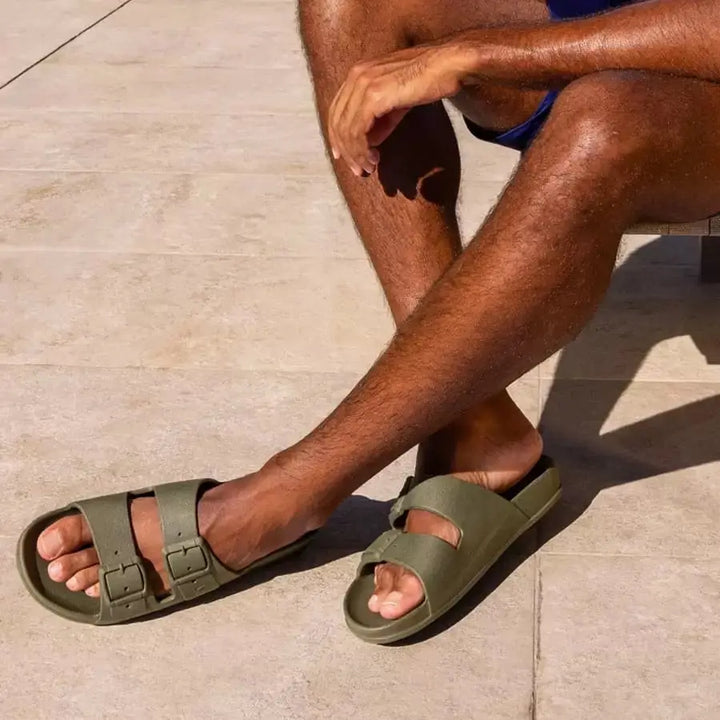 SANDAL RIO DE JANEIRO DARK KAKI - BeachLife Concept