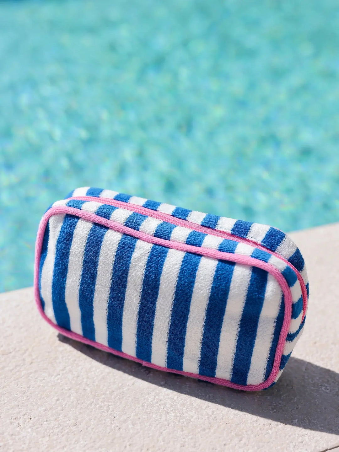 SHIRALEAH CABANA STRIPE SMALL ZIP POUCH - BeachLife Concept