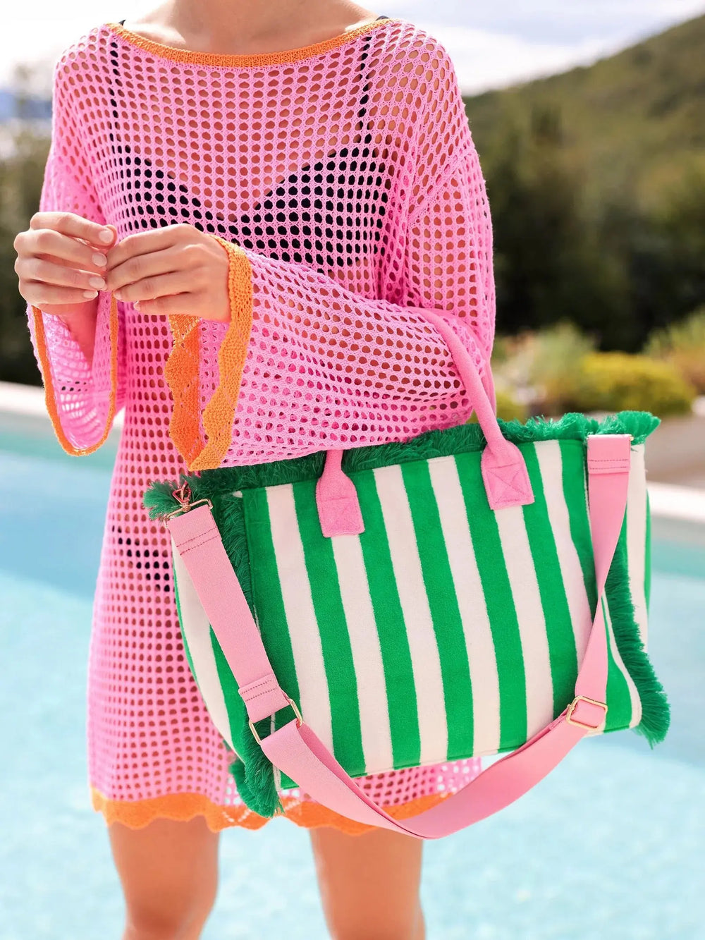 SHIRALEAH CABANA STRIPE TOTE - BeachLife Concept