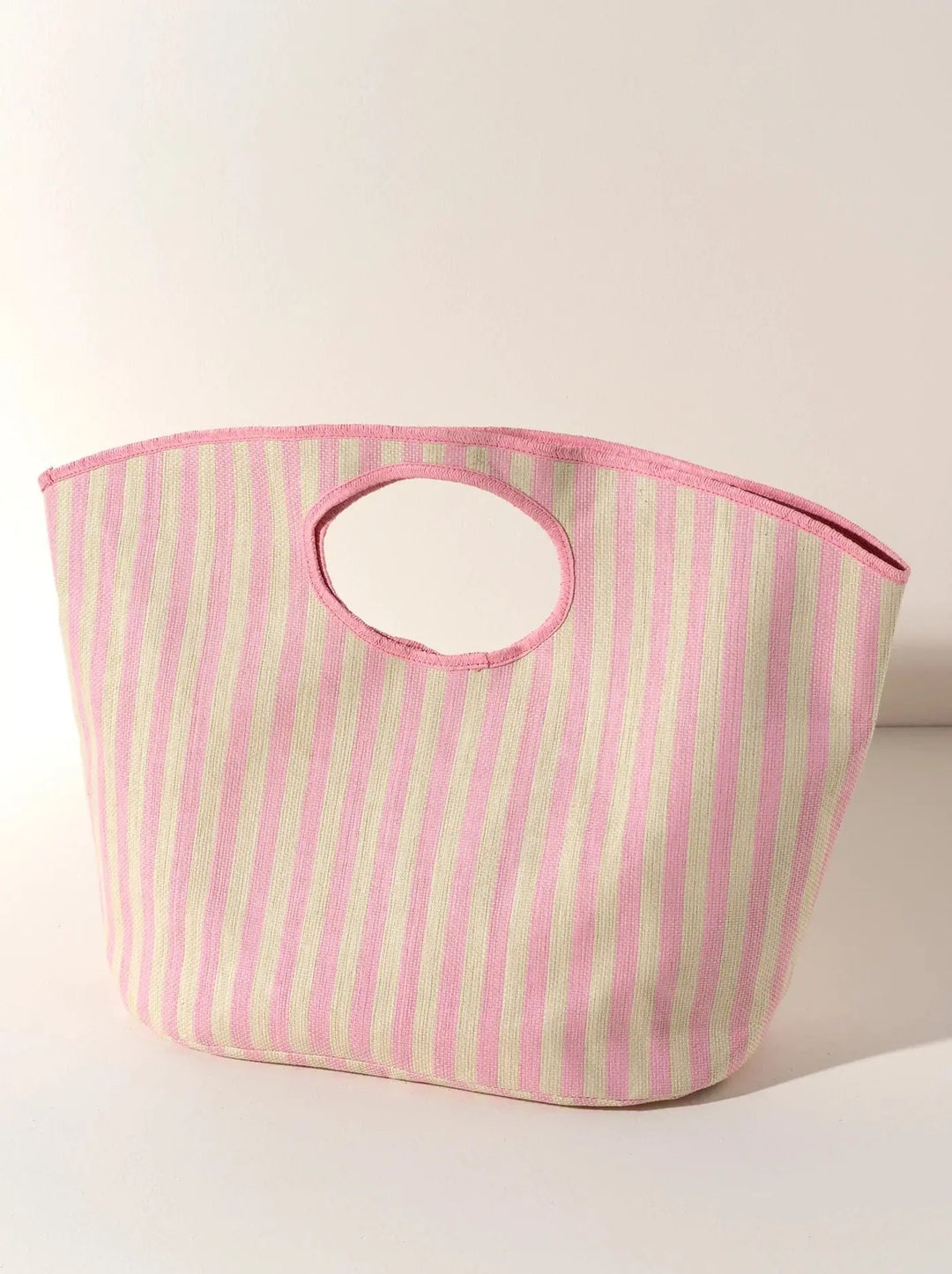 SHIRALEAH LOLITA STRIPE TOTE PINK - BeachLife Concept