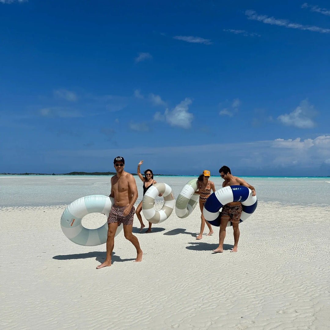 VINTAGE TUBE POOL FLOAT KHAKI - BeachLife Concept