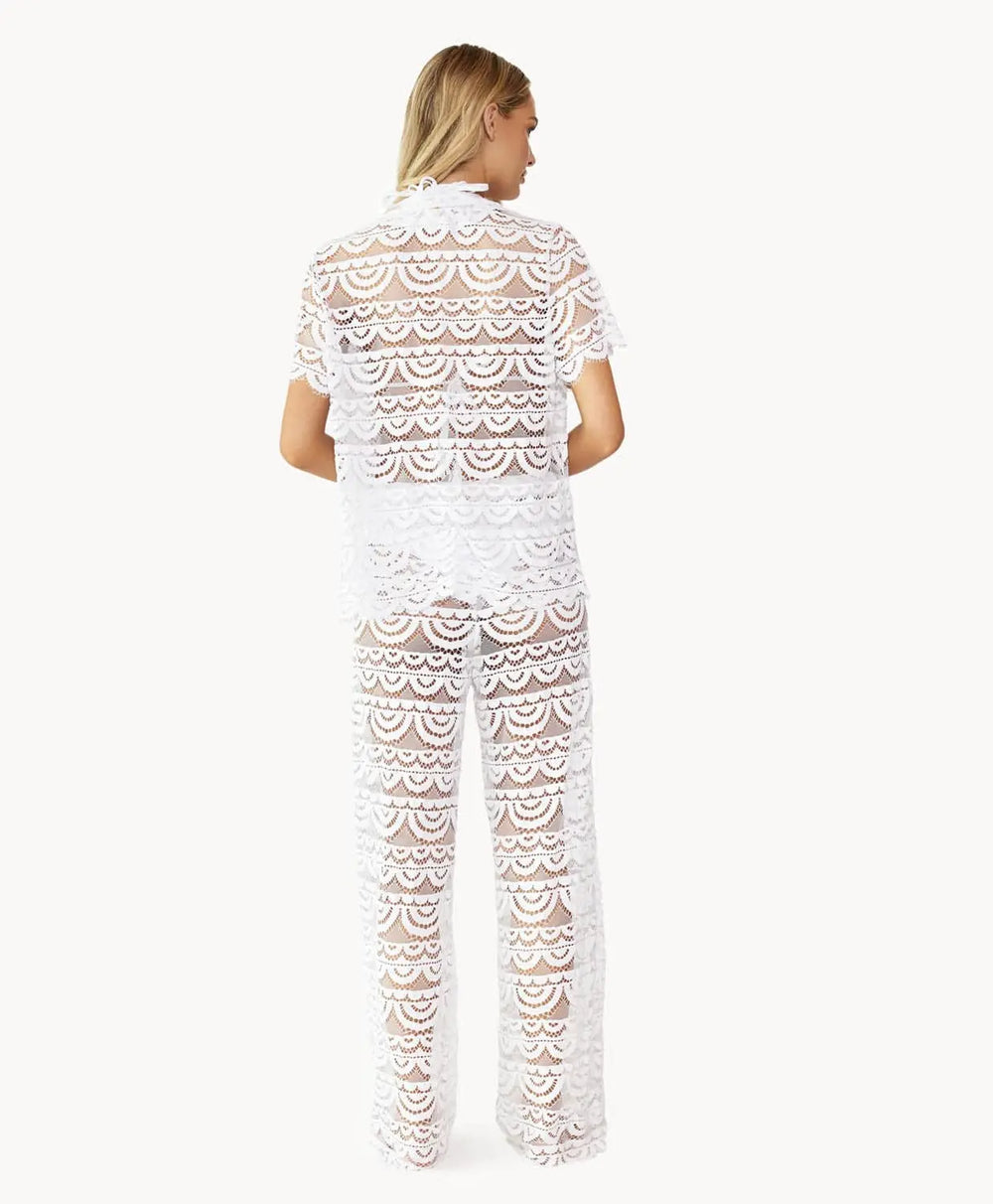 WATER LILY HIGH WAIST LACE PANTS - BeachLife Concept