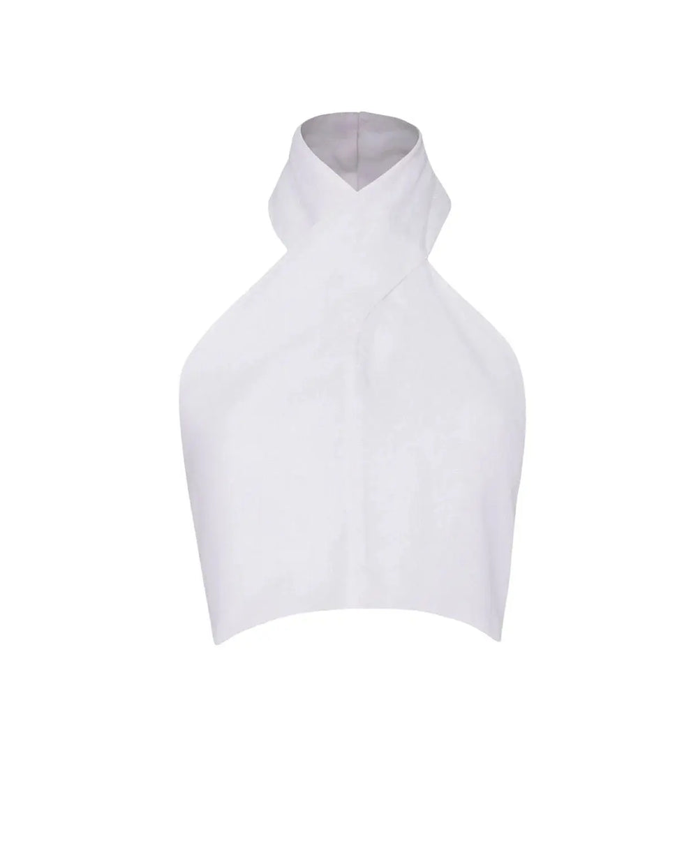 WATER LILY LINEN WRAP TOP - BeachLife Concept