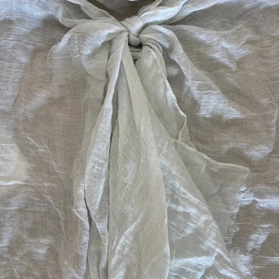 WHITE SPARKLE SARONG - BeachLife Concept