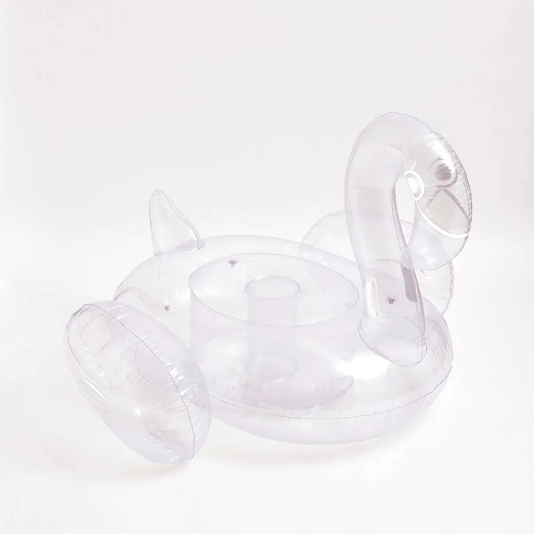 RIDE ON FLAMINGO CLEAR INFLATABLE BeachLife Concept