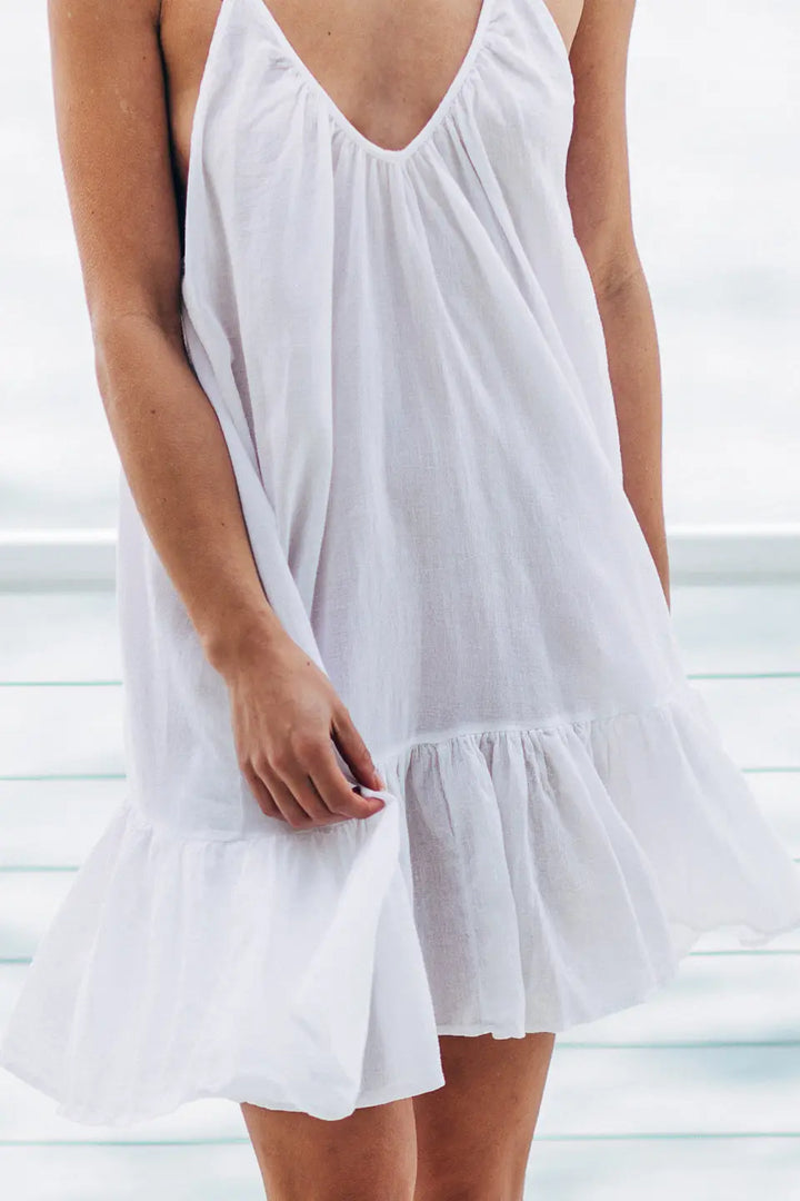 ST TROPEZ RUFFLE MINI DRESS BeachLife Concept