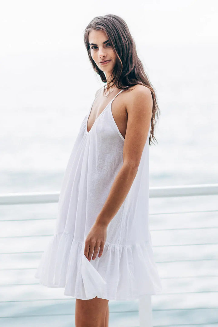 ST TROPEZ RUFFLE MINI DRESS BeachLife Concept