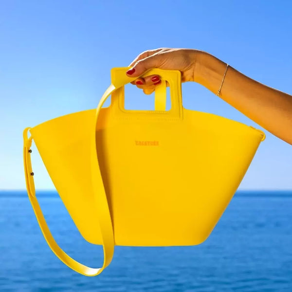 SAC A MAIN CABAS MARISCO YELLOW FLUO