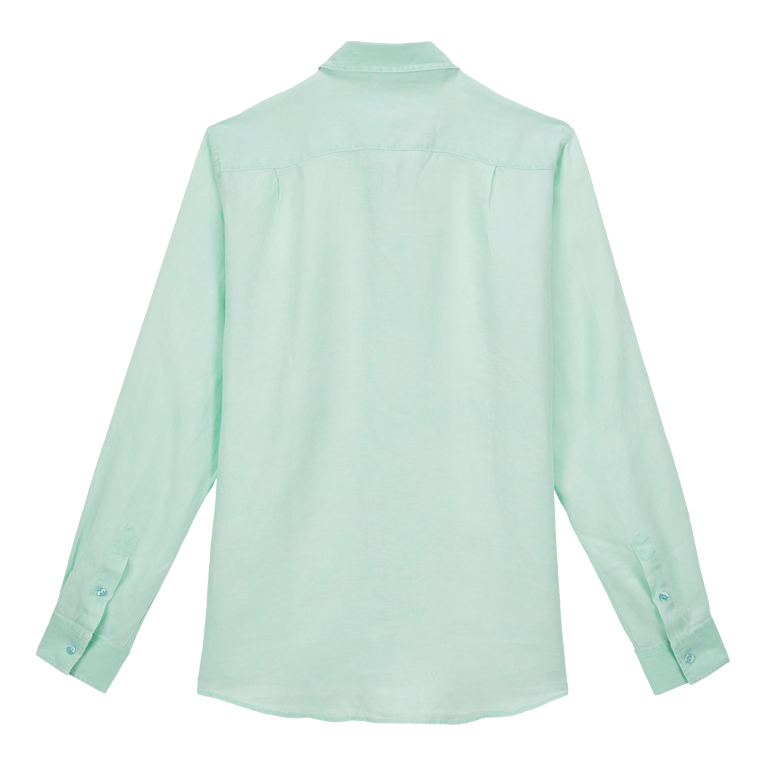 CHEMISE LIN HOMME UNI CAROUBIS