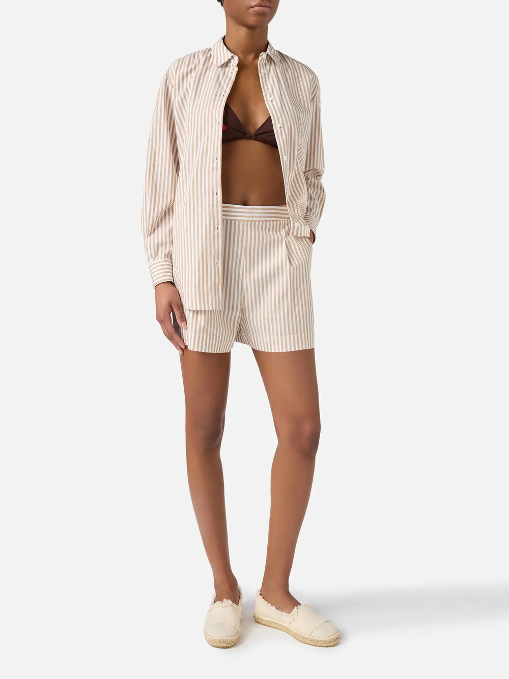 AMANI WOMAN SHORT BEACH STRIPES MC2 SAINT BARTH