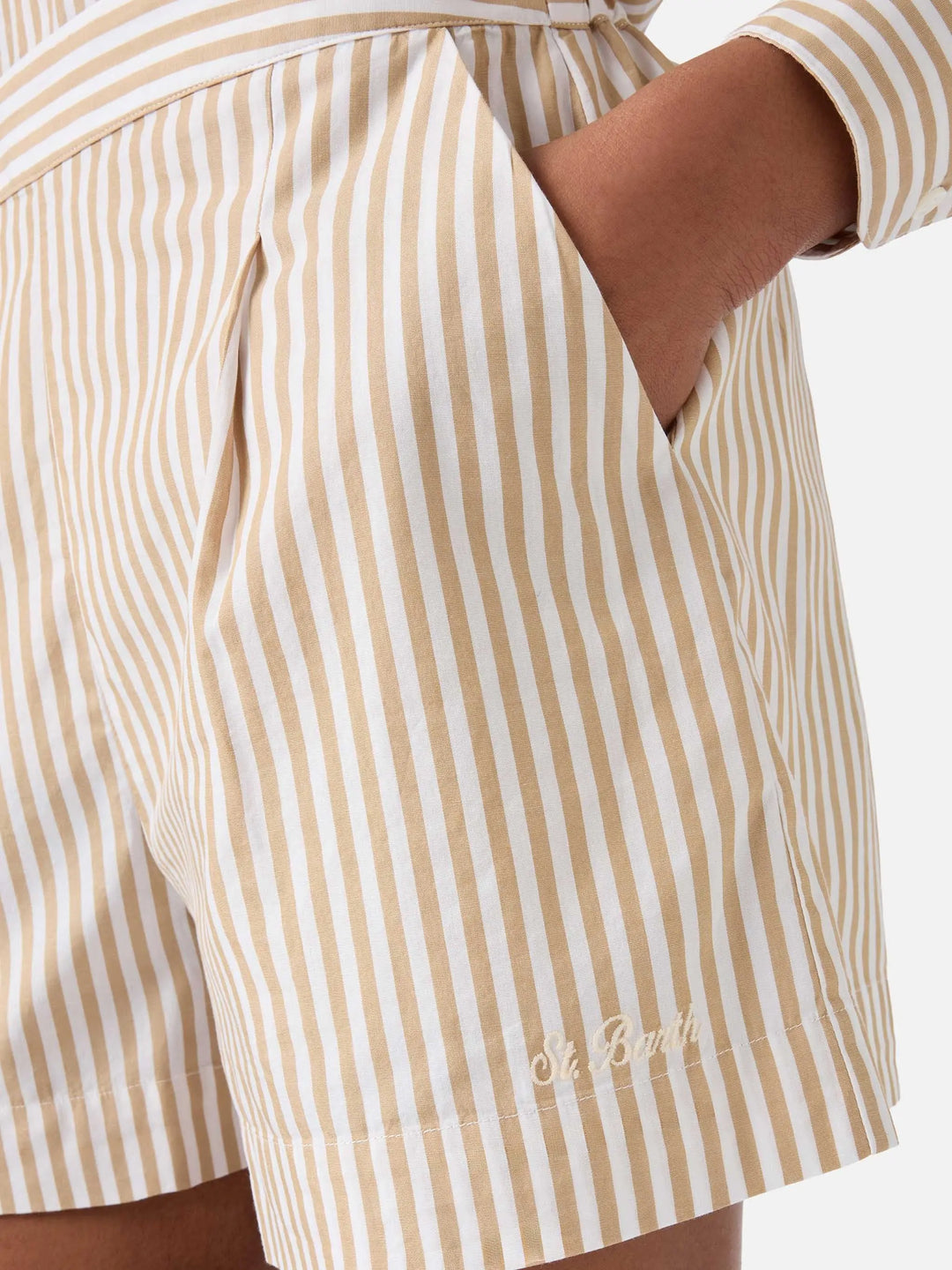 AMANI WOMAN SHORT BEACH STRIPES MC2 SAINT BARTH