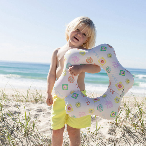 KIDDY FLOAT RING SMILEY WORLD SOL SEA