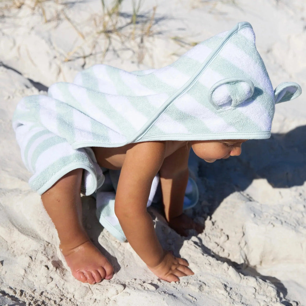 BABY CHARACTER TOWEL APPLE SORBET PASTEL GREEN BeachLife Concept