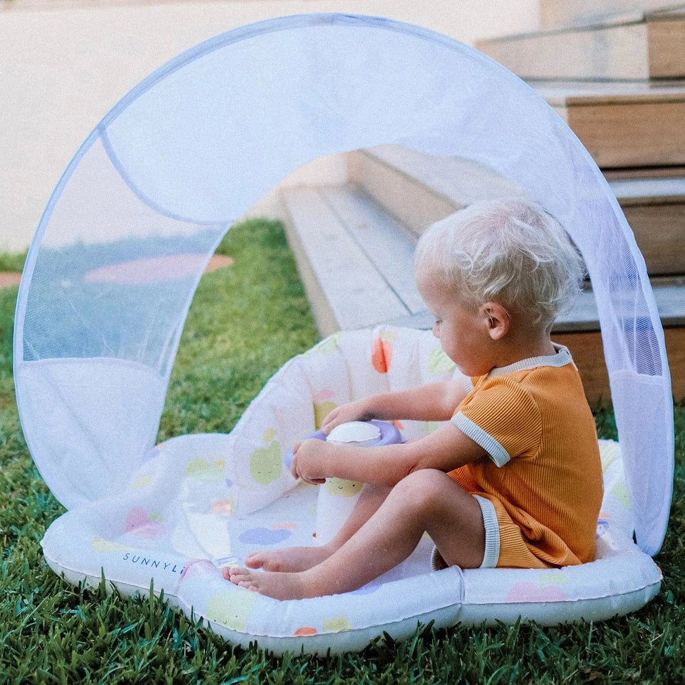 BABY PLAYMAT WITH SHADE APPLE SORBET MULTI BeachLife Concept