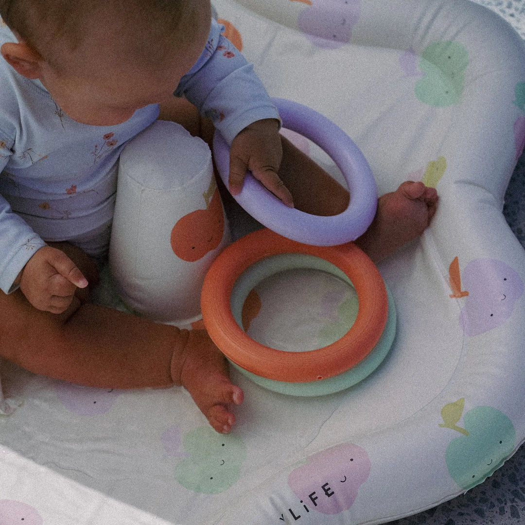 BABY PLAYMAT WITH SHADE APPLE SORBET MULTI BeachLife Concept