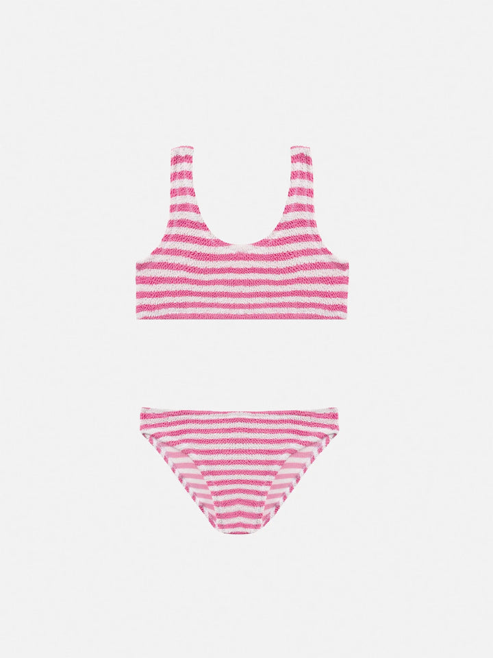 BAKER GIRL CRINKLE CROP TANK BIKINI MC2 SAINT BARTH