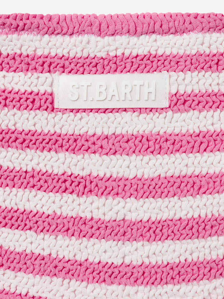 BAKER GIRL CRINKLE CROP TANK BIKINI MC2 SAINT BARTH